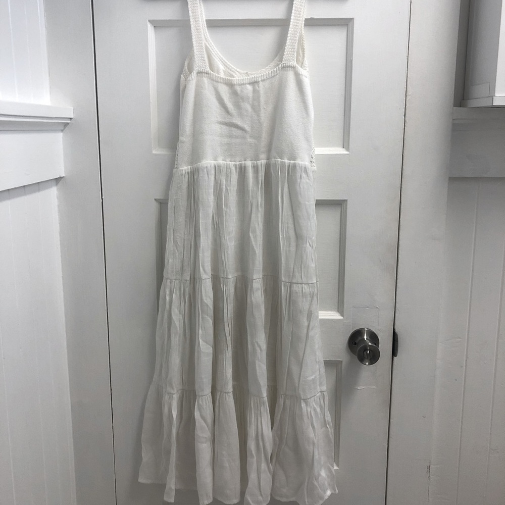 Forever 21 White Knit Midi Dress